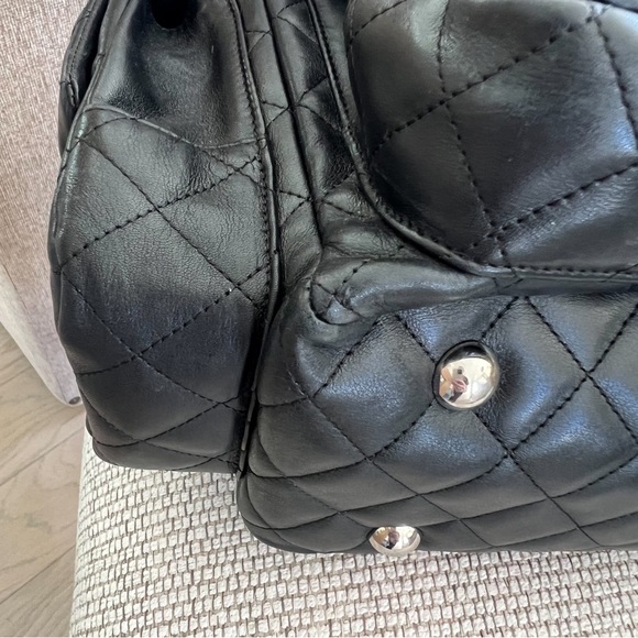 Calfskin Quilted Large Cambon Multipocket Reporter Black - Picture 9 of 16